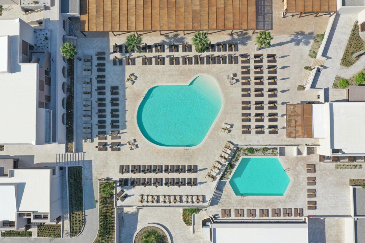Elissa Adults-Only Lifestyle Beach Resort Kallithéa エクステリア 写真 Aerial view of the hotel